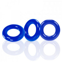 Load image into Gallery viewer, Willy Rings 3-Pack Cockrings -Police Blue
