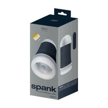 Load image into Gallery viewer, Spank Rechargeable Ultra-Grip Vibrating Stroker - Clear