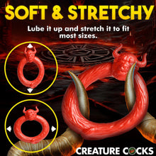 Load image into Gallery viewer, Beast Mode Silicone Cock Ring - Red
