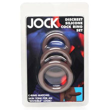 Load image into Gallery viewer, Jock Silicone Cock Ring Set in - Dark
