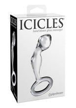 Load image into Gallery viewer, Icicles No 46 Glass Anal P-Spot Plug - Clear
