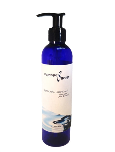 Waterslide Water Based Lube, 8oz (Non-sticky, simple clean formula)