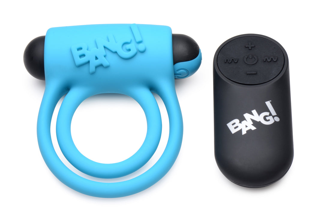 Bang - Silicone Cockring and Bullet With Remote Control
